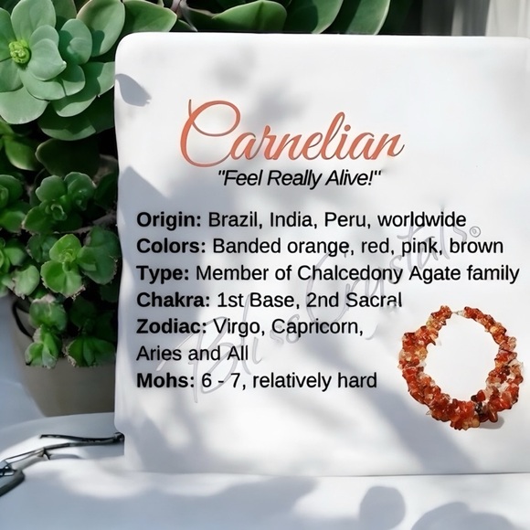 Natural Polished Carnelian Crystal Wand With Metal Stand - Picture 11 of 15